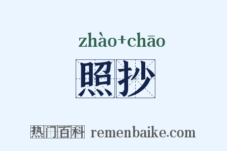照抄是什么意思的图片